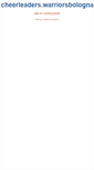 Mobile Screenshot of cheerleaders.warriorsbologna.it