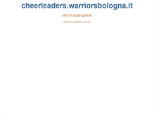Tablet Screenshot of cheerleaders.warriorsbologna.it